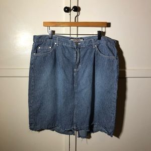 Paris Blues Striped Denim Skirt